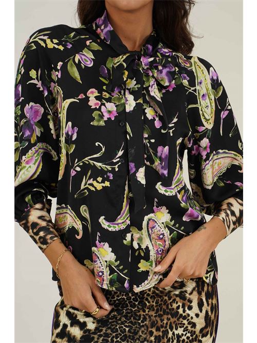 Camicia in viscosa fantasia LAFTY.LIE | 01R219FANTASIA NERO
